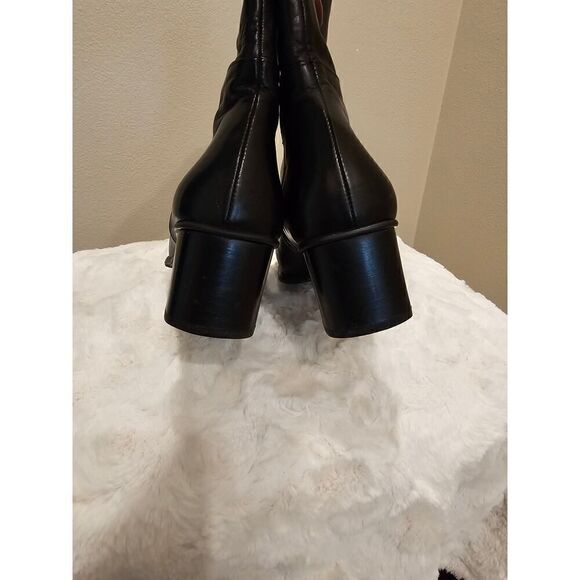 Classiques Women's Black Leather Ankle Boots Size 5.5 - Picture 3 of 8